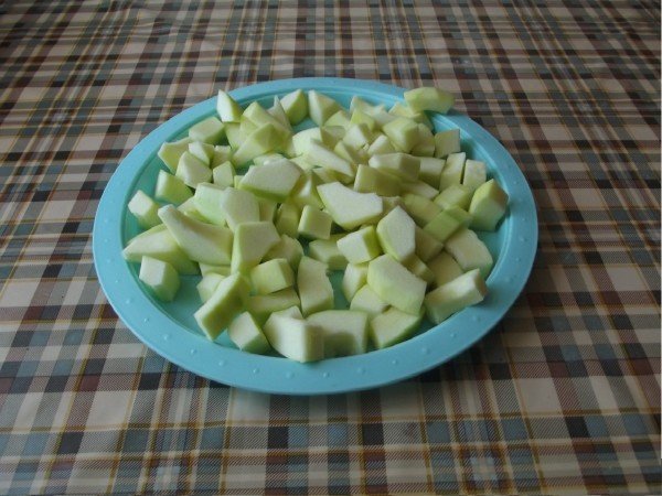 Нарезанный кабачок