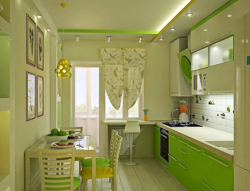 Кухня В Фисташковом Цвете Дизайн Фото