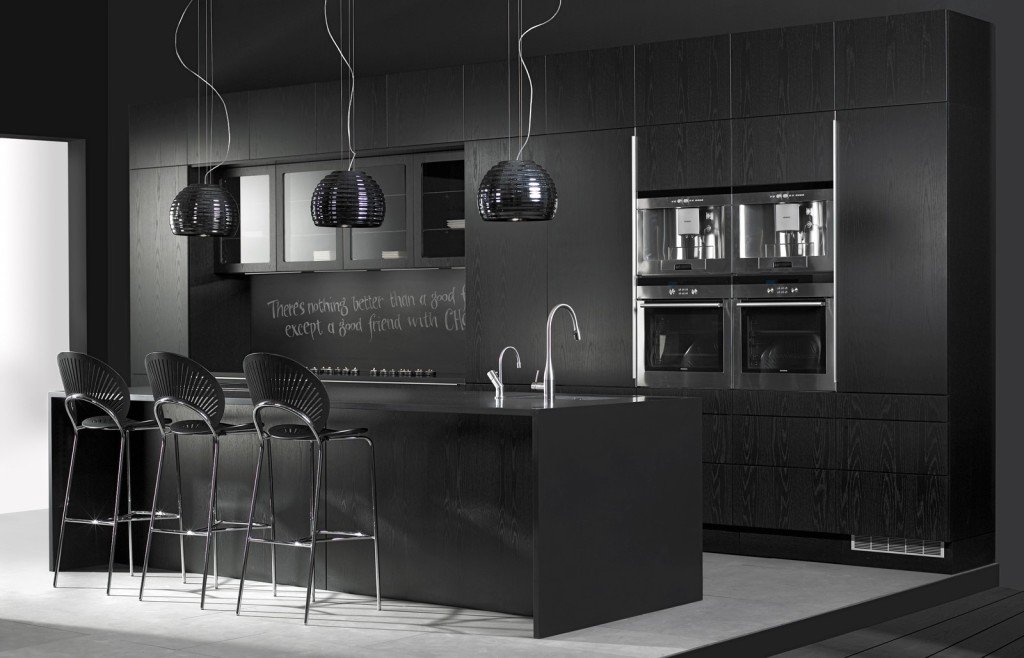 Кухни В Черном Цвете Дизайн Фото