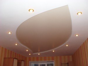 потолок окрашенный из гипсокартона