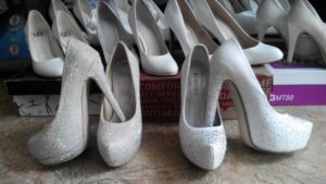 Свадебные туфли разных размеров
