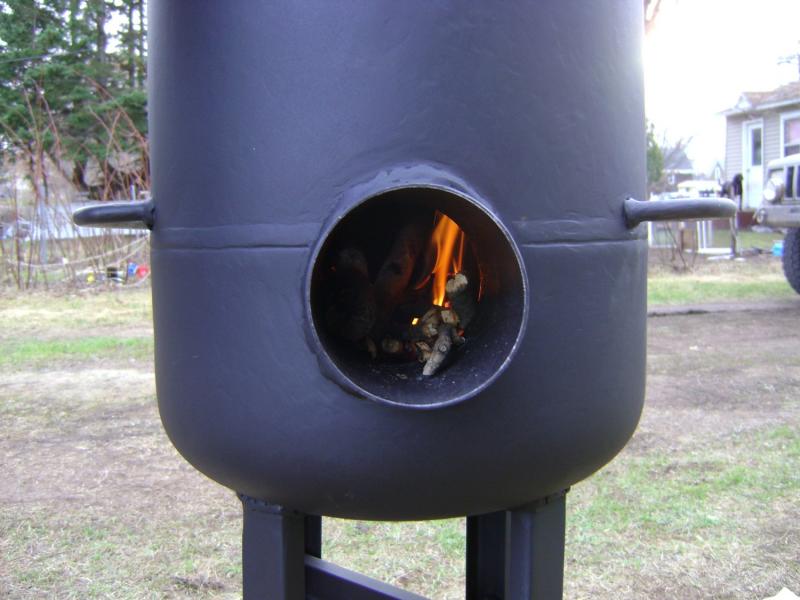 Экономная печка из газового баллона длительного горения - делаем сами