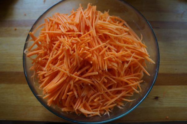 Соломка из моркови