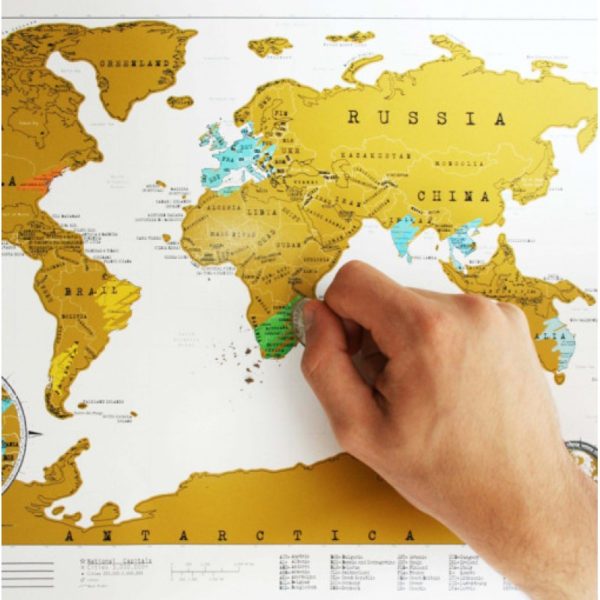 Стираемая карта мира