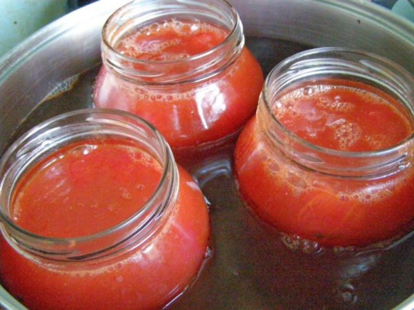 Стерилизация банок с томатным соком
