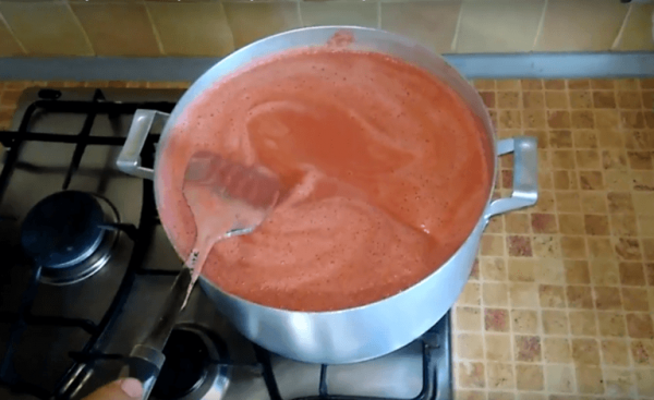 Нагрев томатного сока