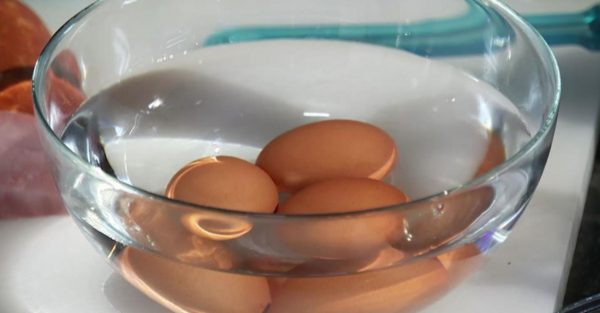 Яйца в холодной воде