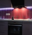 Светодиодное освещение рабочей зоны кухонного гарнитура
