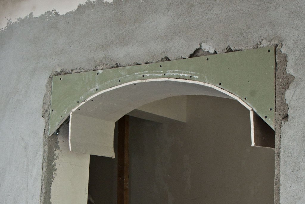 арка из гипсокартона в дверном проеме видео