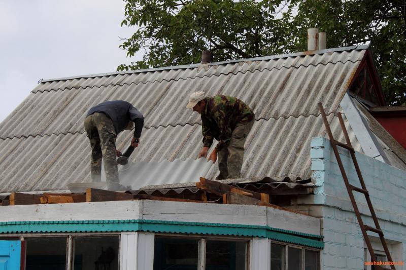 как перекрыть крышу дома своими руками шифером