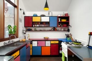 разноцветная кухня