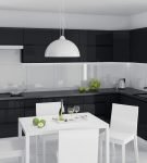 Чёрная кухня в стиле минимализм