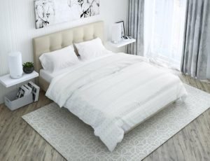 бамбуковые подушки в интерьере спальни
