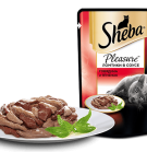 Влажный корм Sheba Pleasure Говядина и ягнёнок