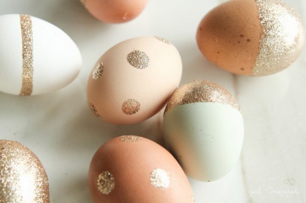 Яйца с блёстками