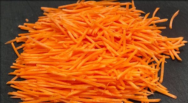 Тёртая морковь для корейского салата