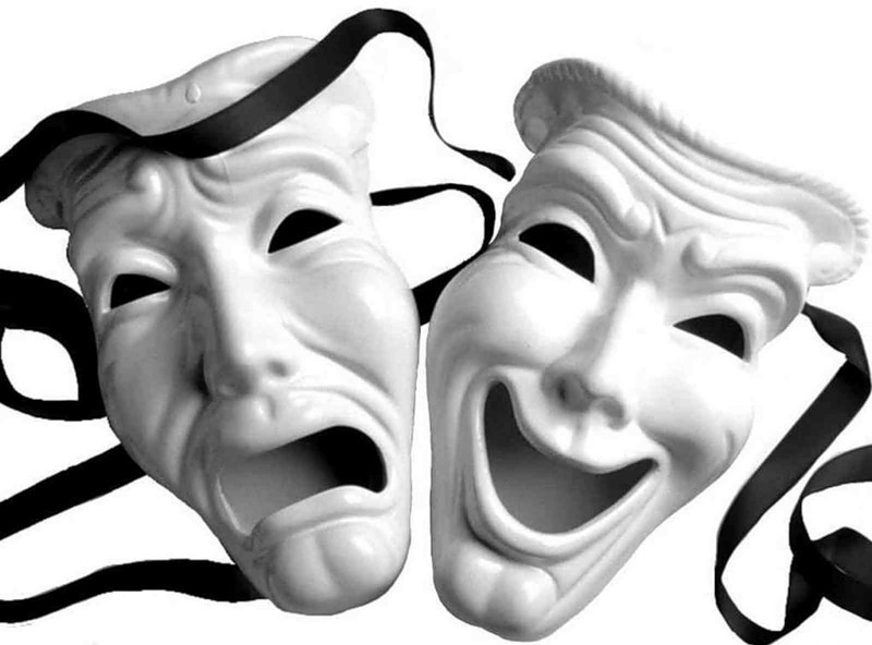 Маски грусть и радость. Театральные маски. Грустная маска. Маска трагедии и комедии. Театральная маска веселая.